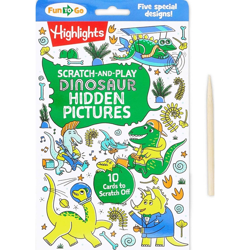 Scratch-and-Play Dinosaur Hidden Pictures